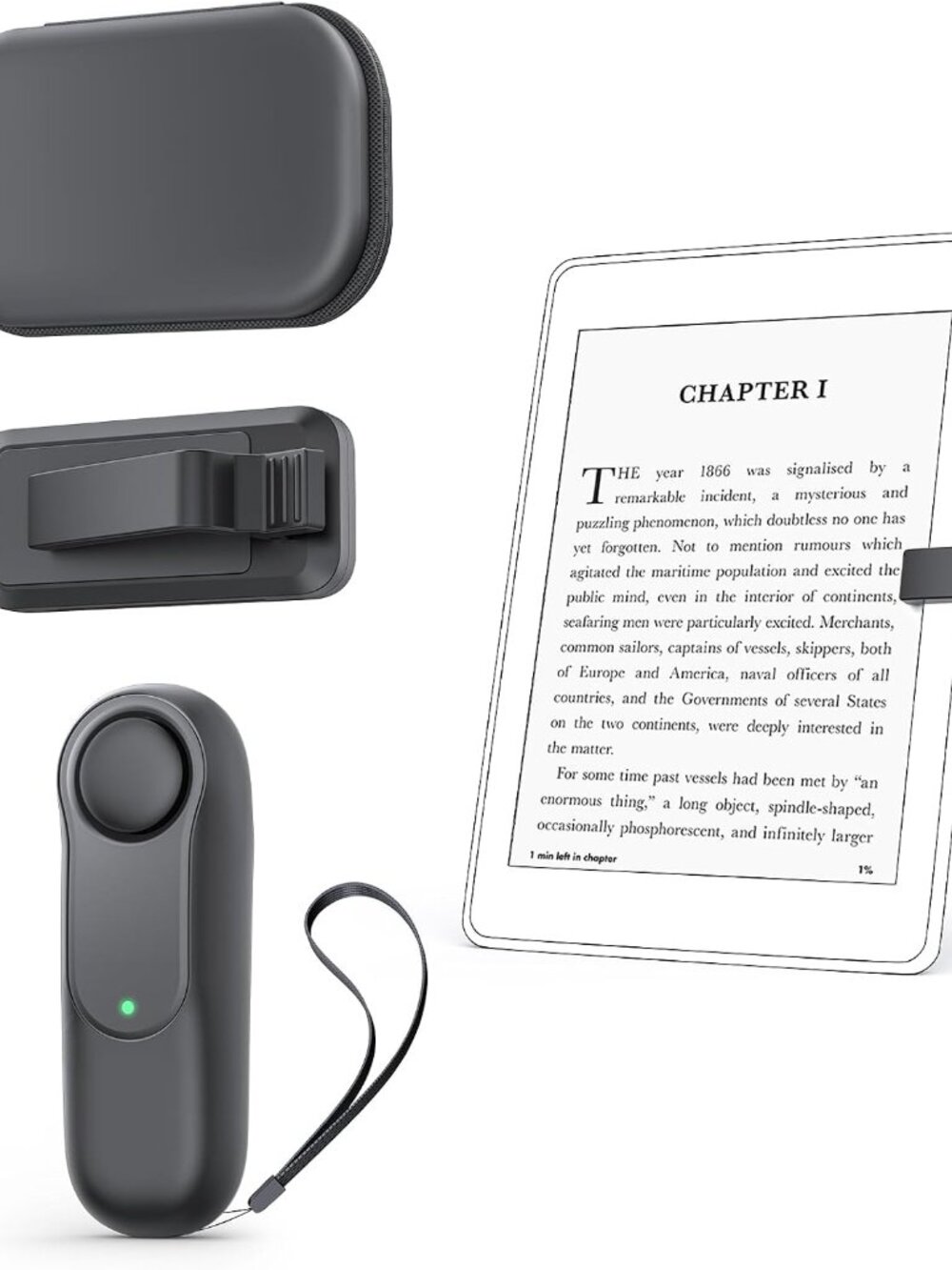 Remote Control Page Turner for eReaders with Case